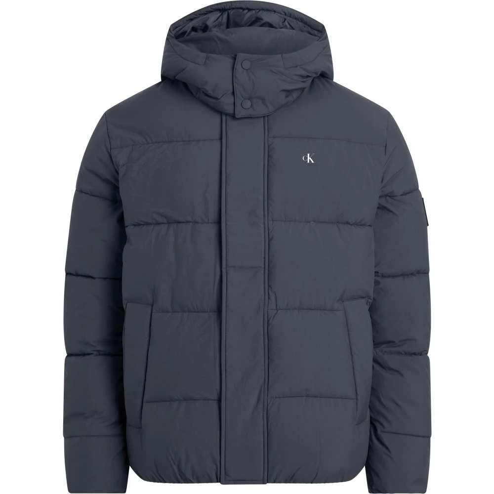 Calvin Klein Winter Essentials Jas Ink Blauw Gray Heren
