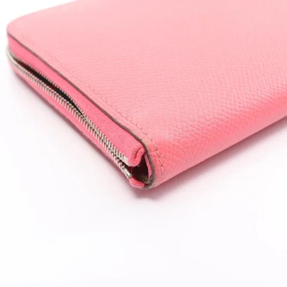 Hermès Vintage Pre-owned Leather wallets Pink Dames