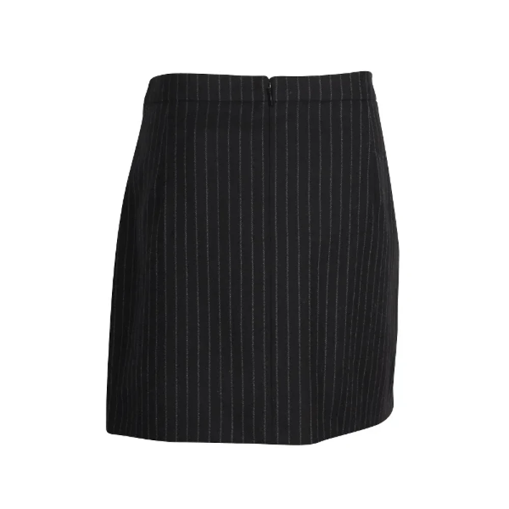Yves Saint Laurent Vintage Pre-owned Wool bottoms Black Dames