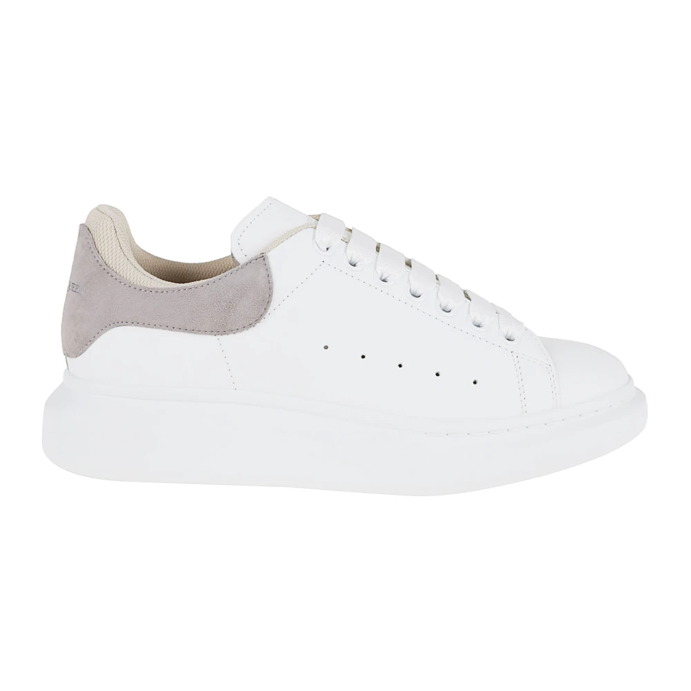 Alexander Mcqueen Men's White Sneakers, 10 Uk, Stylish Plus Tech Leather Trainers
