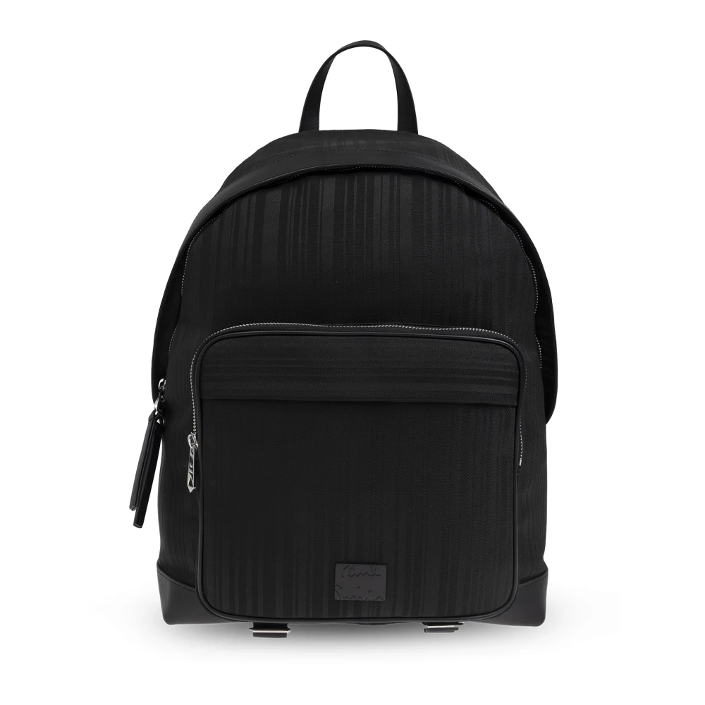 Paul Smith Rugzak met logopatch Black Heren