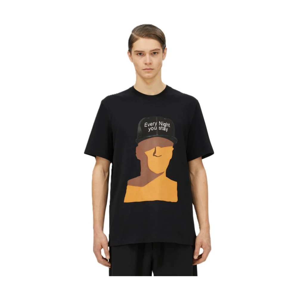 Msgm Katoenen T-shirt Black Heren