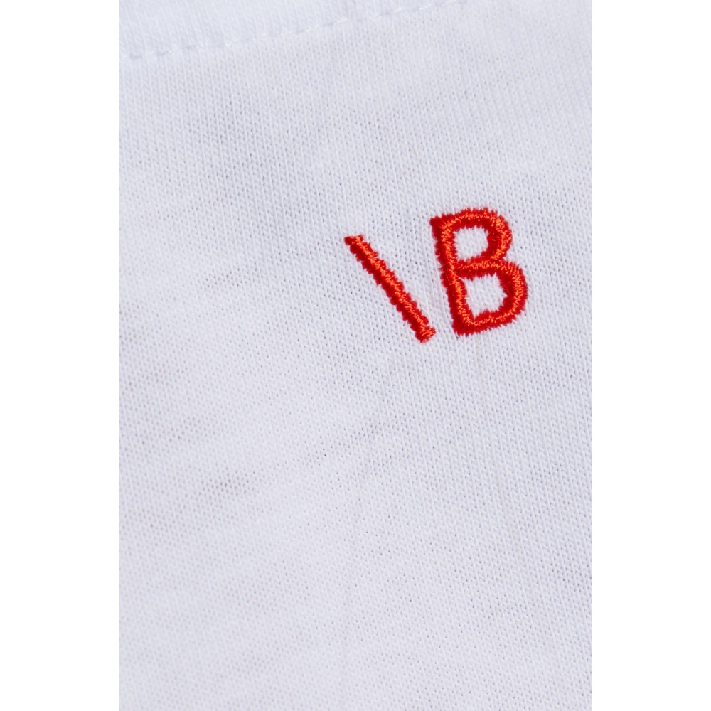 Victoria Beckham T-shirt met print White Dames
