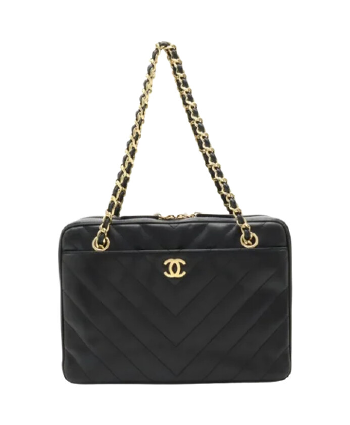 pre-owned-cuir-sacs-chanel