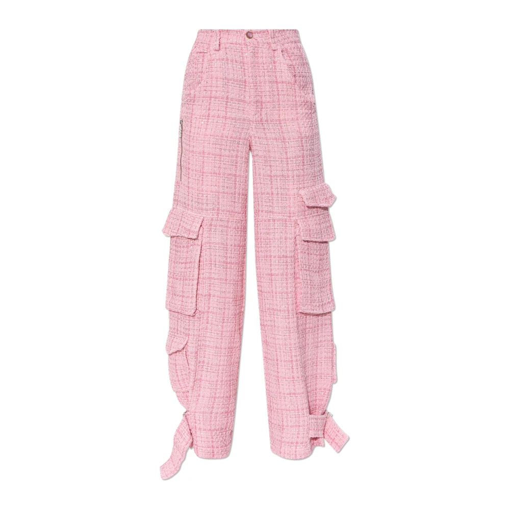 Gcds Tweed cargobroek Pink Dames