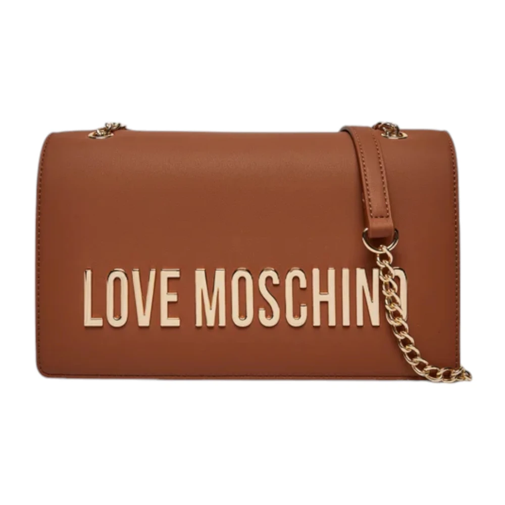 Love Moschino Bruine schoudertas met elegant ontwerp Brown Dames