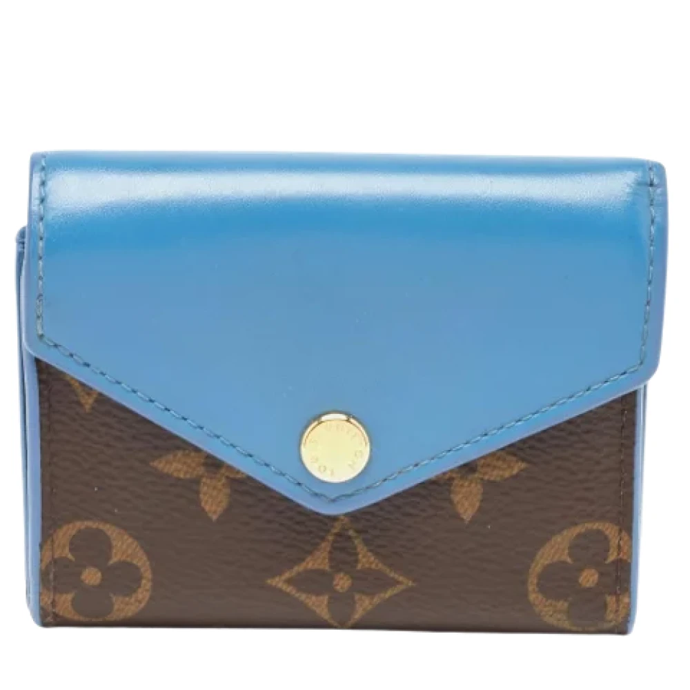 Louis Vuitton Vintage Pre-owned Coated canvas wallets Blue Dames