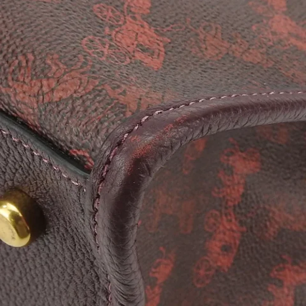 Coach Pre-owned Canvas handbags Red Dames