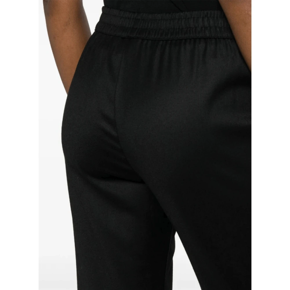 Ermanno Scervino Zwarte Wolmix Cropped Broek Black Dames