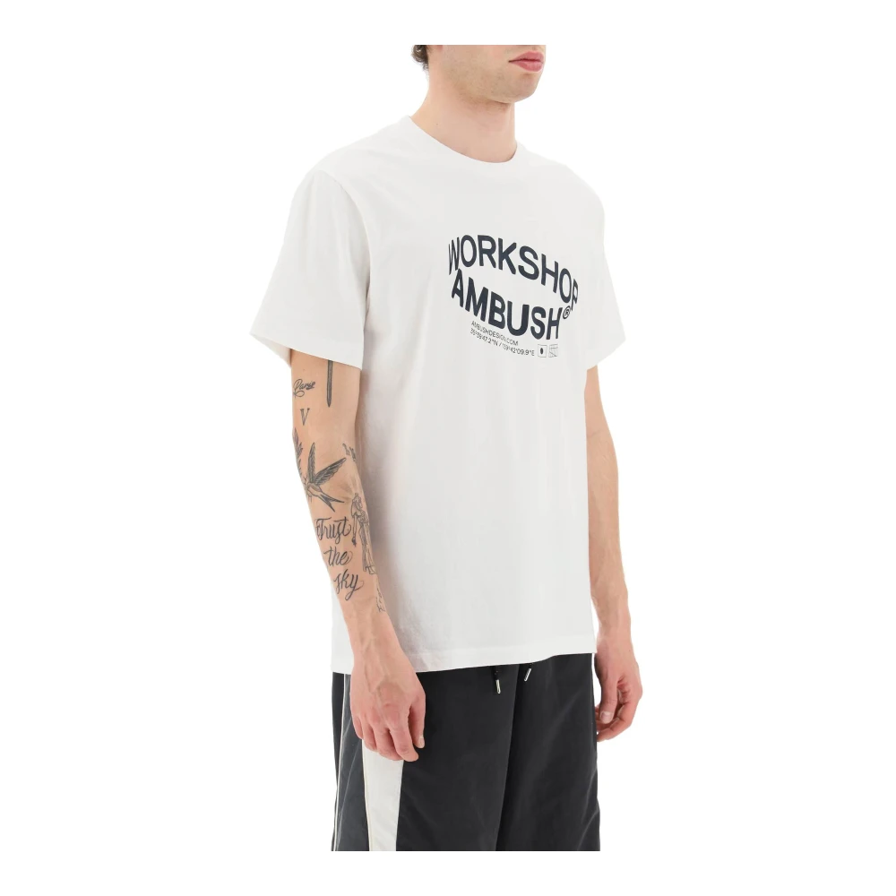 Ambush Revolve Logo T-Shirt White Heren