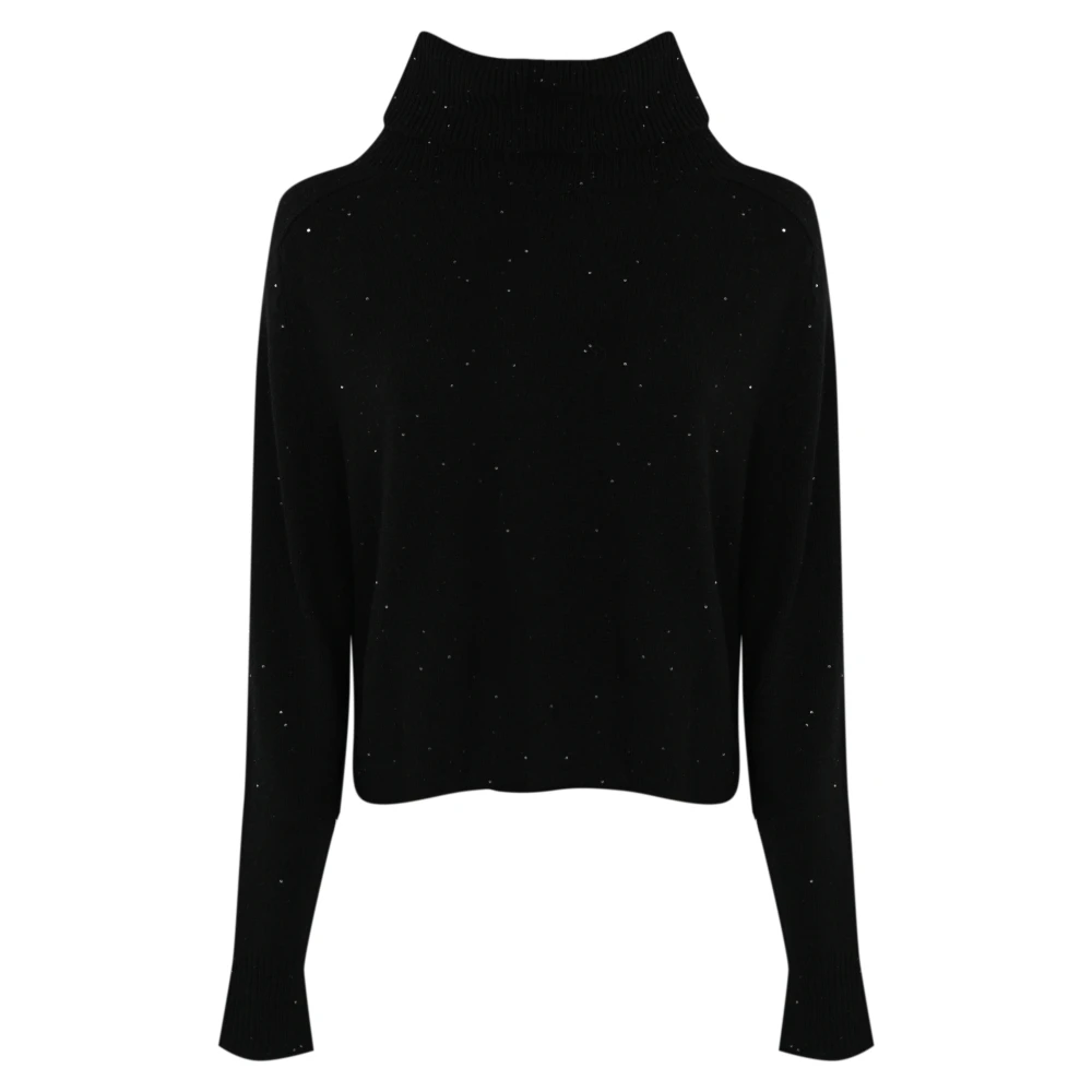 Liviana Conti Paillet Kasjmier Trui Zwart Black Dames