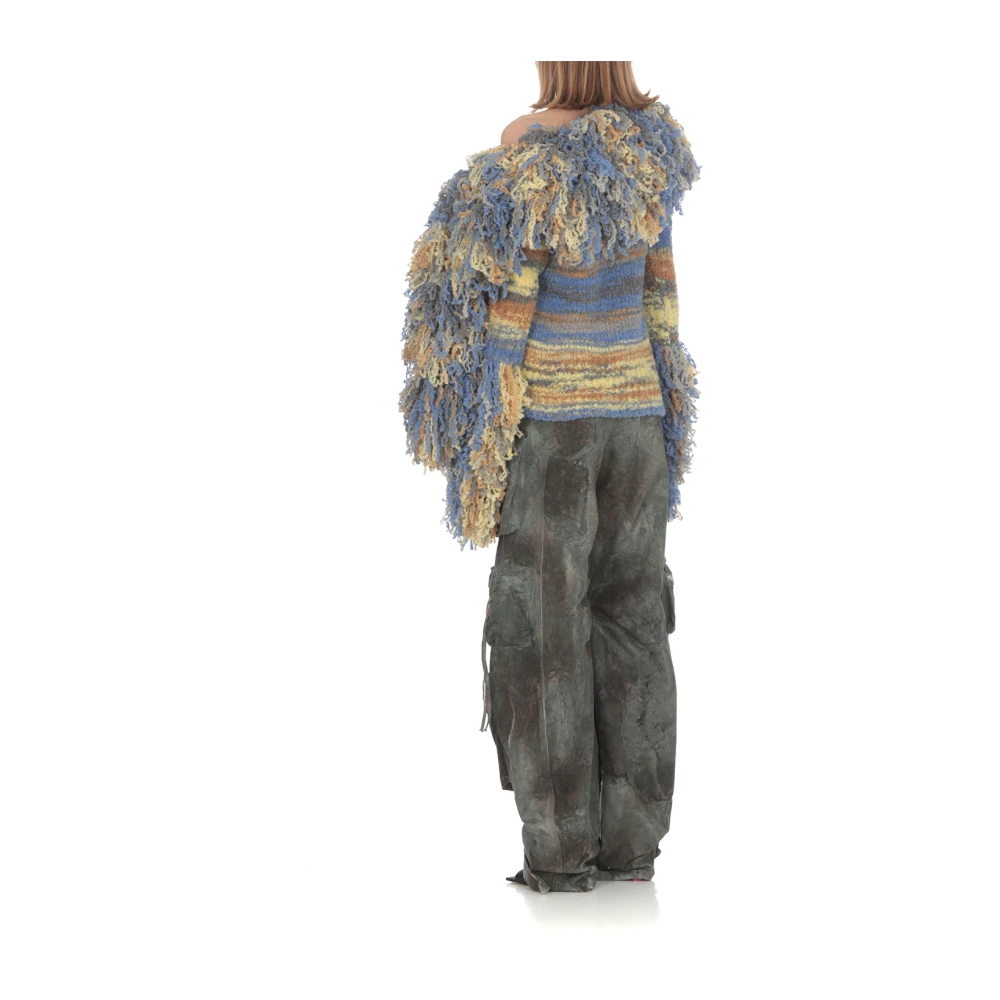 The Attico Camouflage Groene Cargo Broek Green Dames