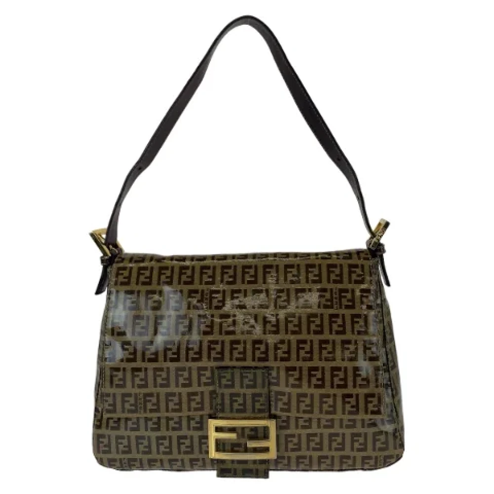 Fendi Vintage Pre-owned Canvas fendi-bags Brown Dames