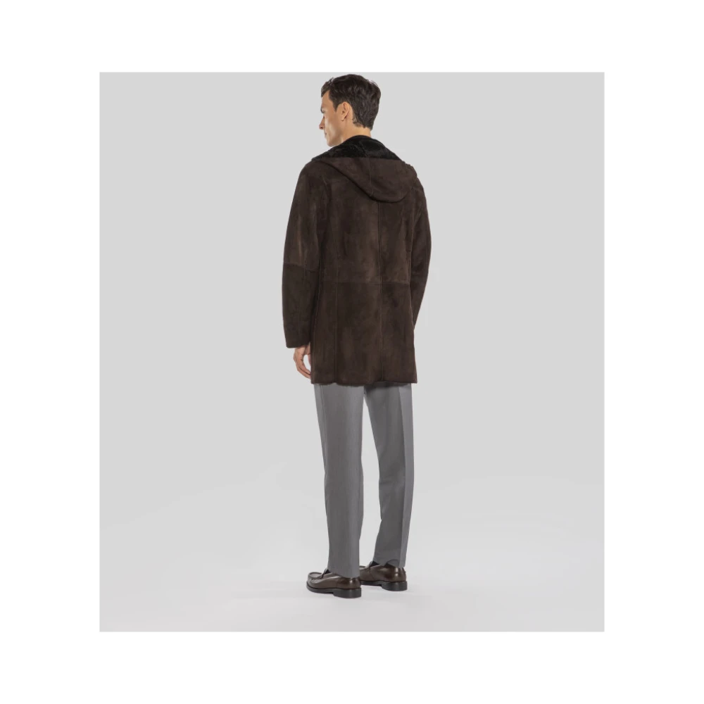 Gimo's Merinillo Suede Parka Superlight Brown Heren