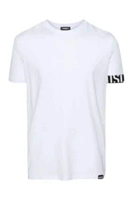 Elegant rund hals bomullst-shirt