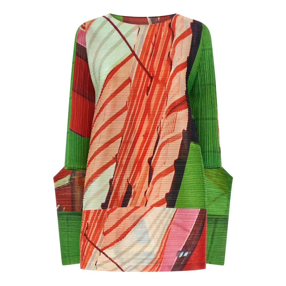 Issey Miyake Women's City Collage Pleated Dress