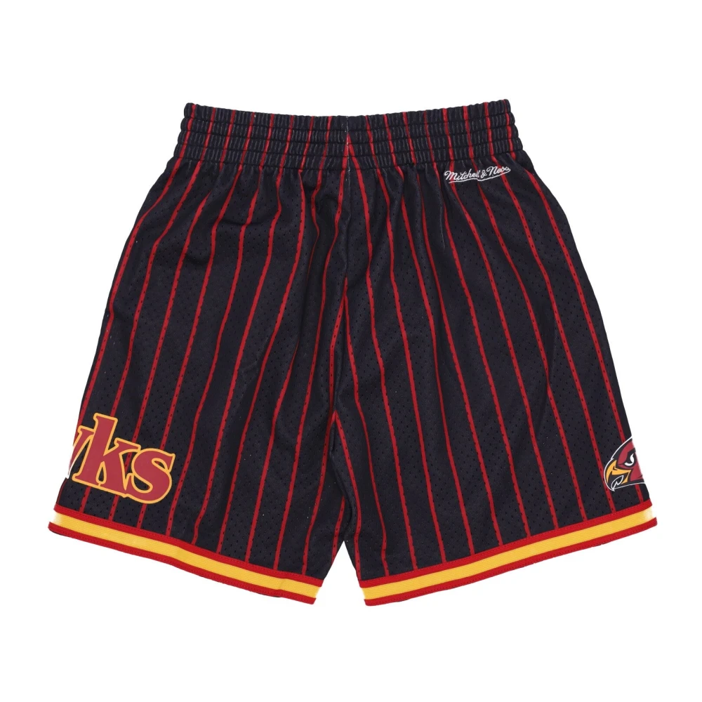 Mitchell & Ness Atlanta Hawks Basketbalshorts Zwart Rood Black Heren