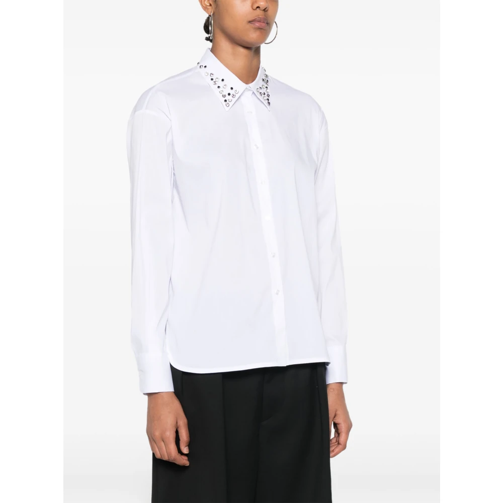 Kaos Blouse met Strass White Dames