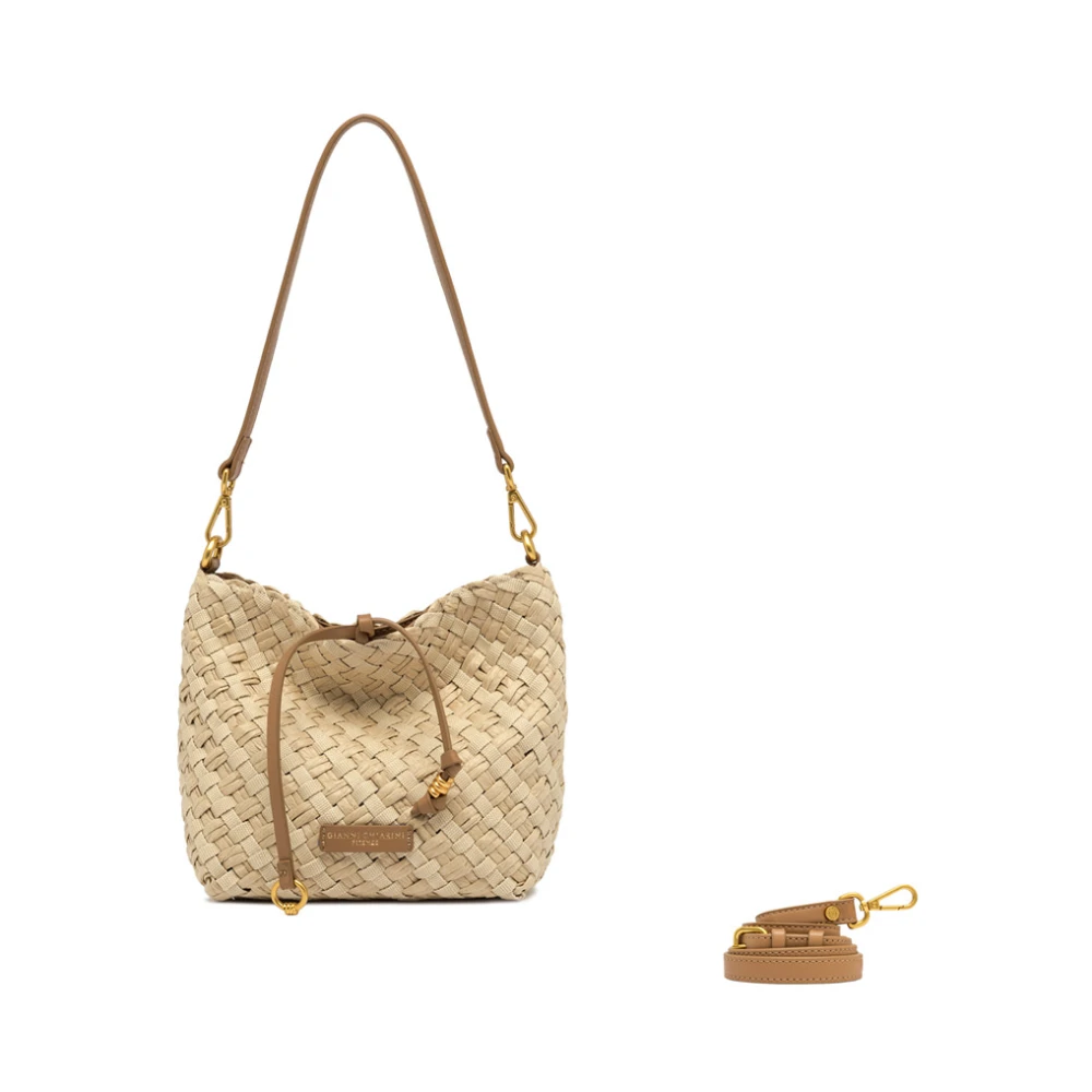 Gianni Chiarini Women's Beige Bucket Bags, One Size, Secchiello Mercy
