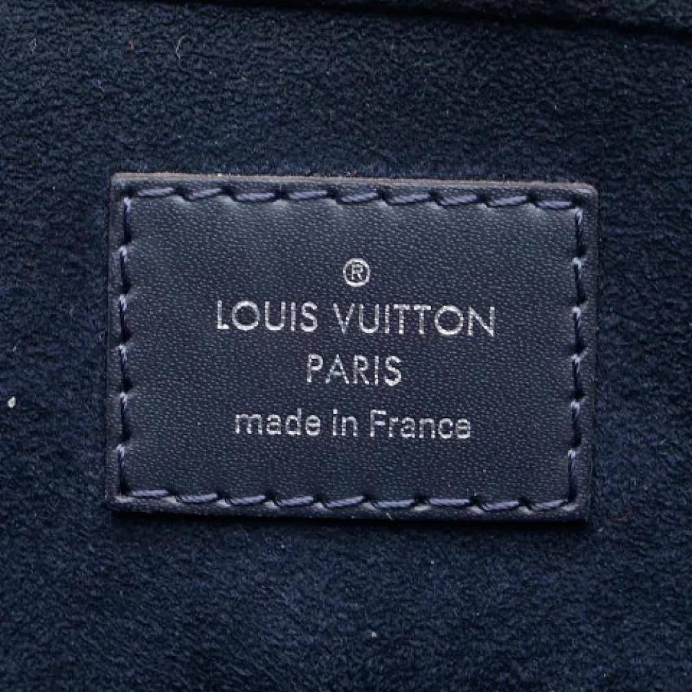Louis Vuitton Vintage Pre-owned Leather handbags Blue Heren