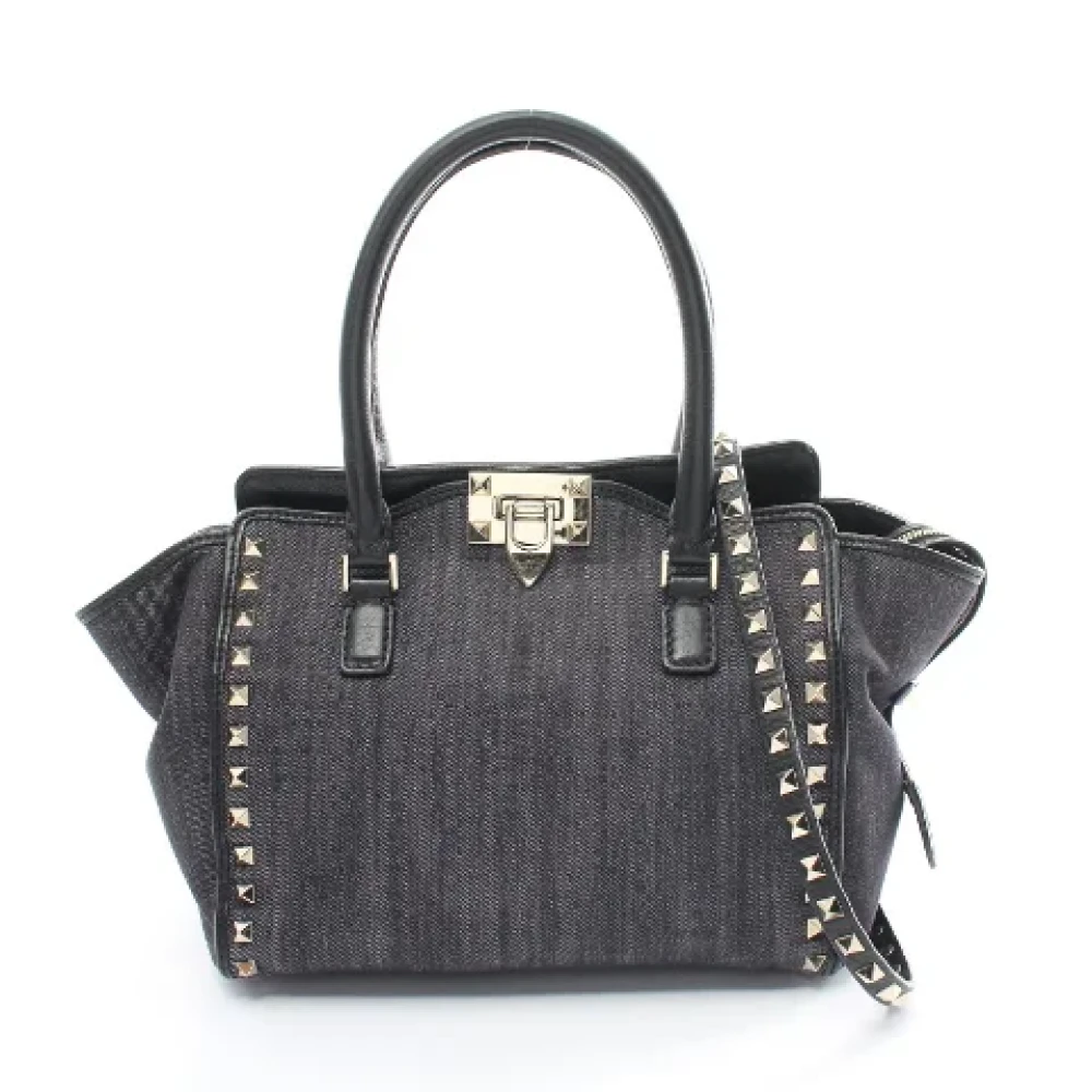Valentino Vintage Pre-owned Canvas handbags Black Dames