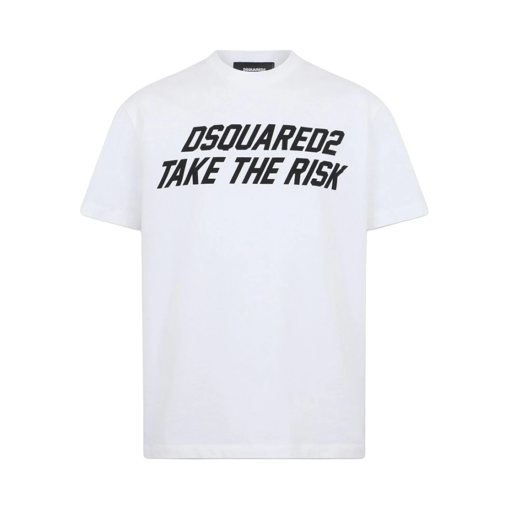 Dsquared2 Logo-Print T-Shirt - Male - T-Shirts - White - Xl - Tops