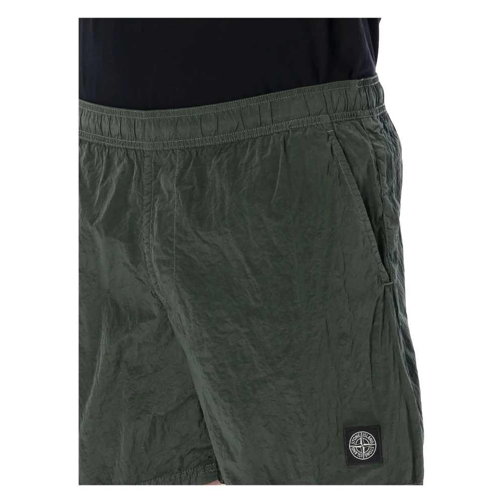 Stone Island Nylon Metal Shorts Green Heren