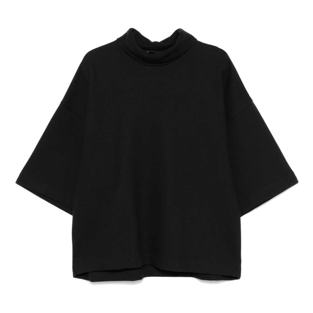 Fear Of God Zwarte Gebreide Hoge Hals Shirt Black Heren