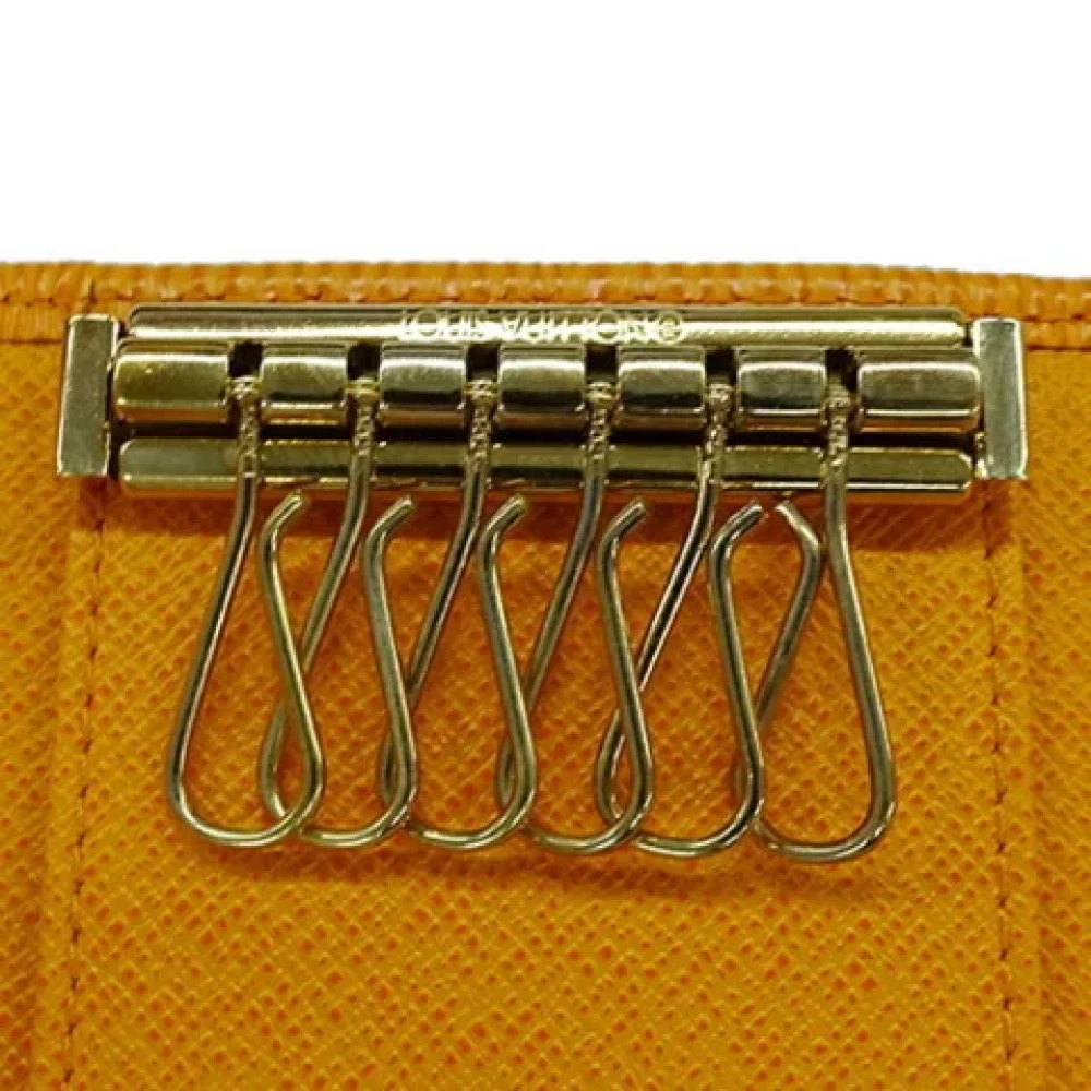 Louis Vuitton Vintage Pre-owned Canvas key-holders Yellow Dames
