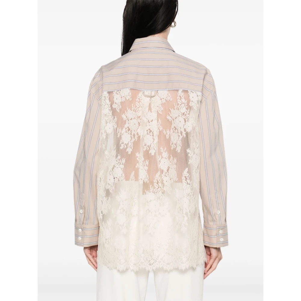 Semicouture Multicolor shirt voor vrouwen Beige Dames