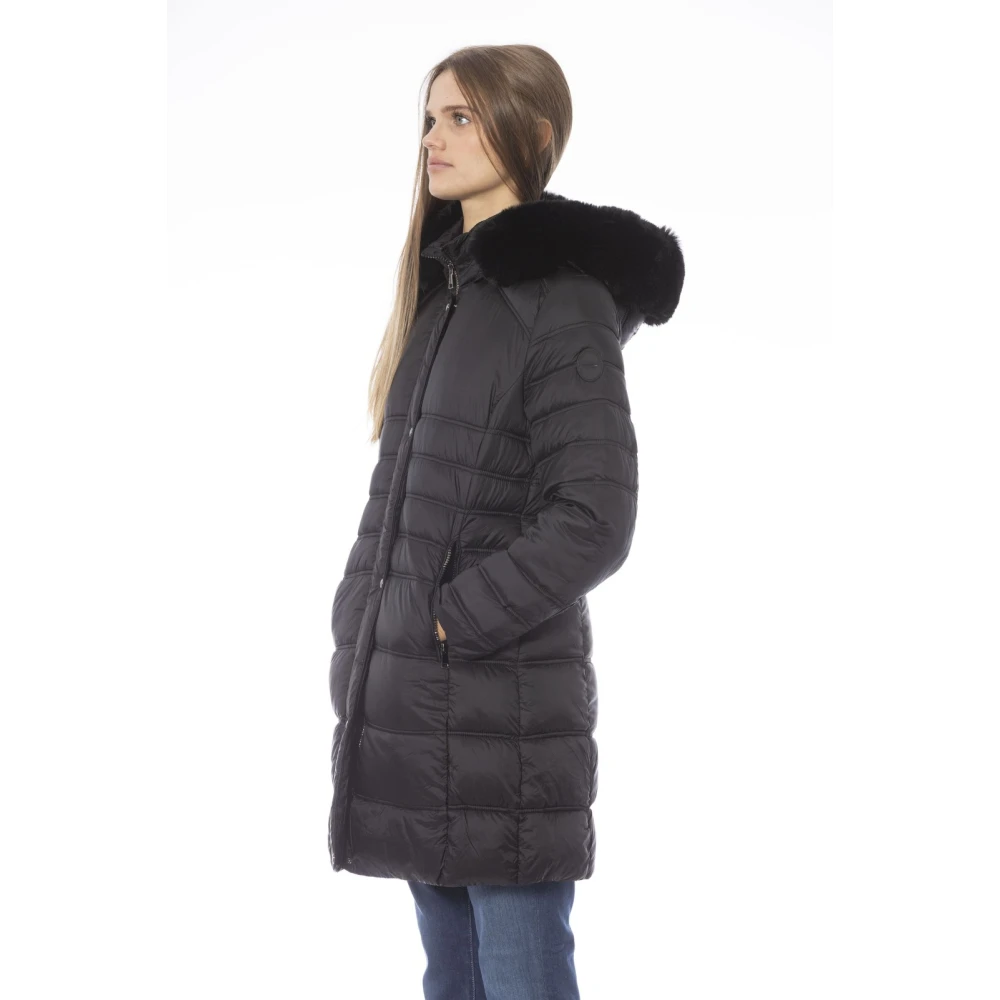 Baldinini Hooded Bomberjack met ritssluiting Black Dames