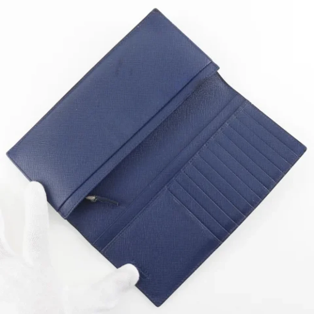 Prada Vintage Pre-owned Fabric wallets Black Dames