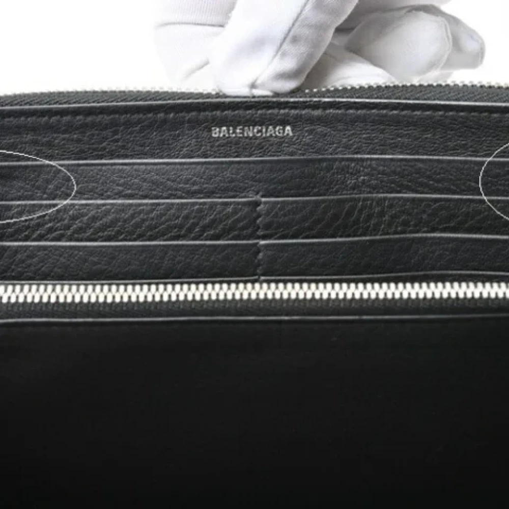 Balenciaga Vintage Pre-owned Leather wallets Black Dames
