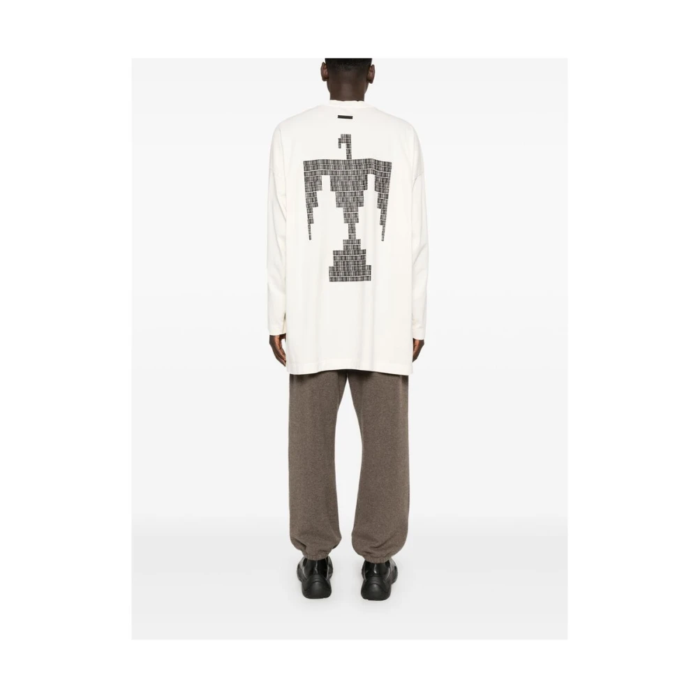 Fear Of God Katoenen Jersey Crew Neck Sweater Beige Heren