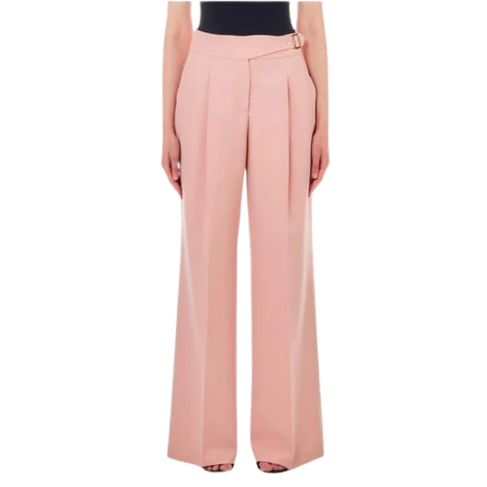 Liu Jo Hoge Taille Palazzo Broek Pink Dames
