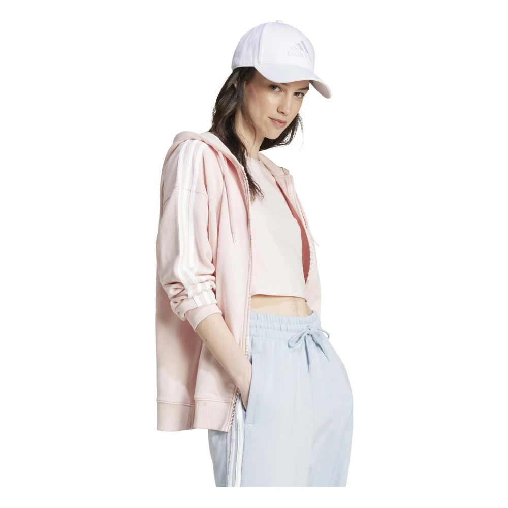 Adidas Essentials 3-Stripes Hoodie Pink Dames