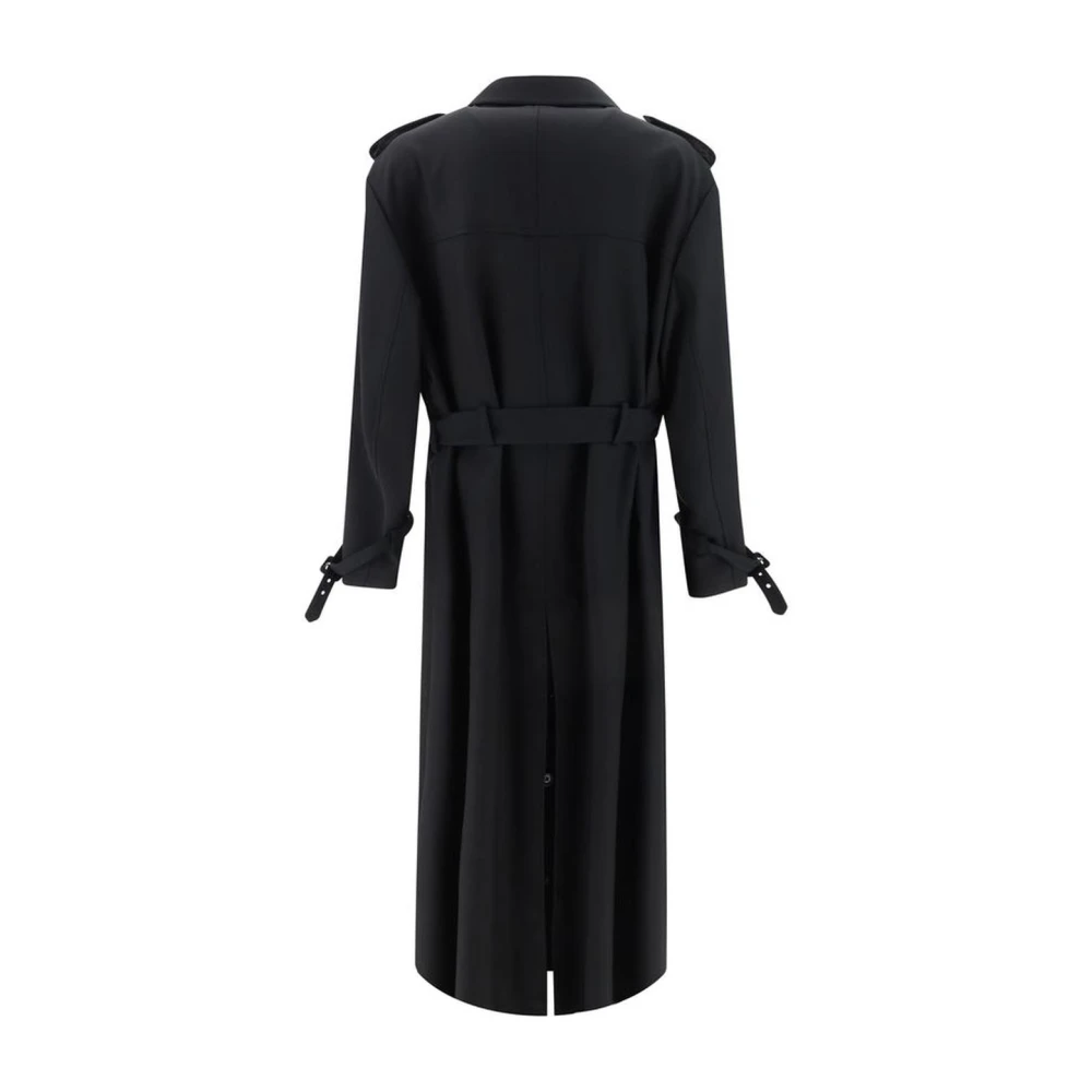 Dolce & Gabbana Klassieke Double-Breasted Trenchcoat met Riem Black Heren