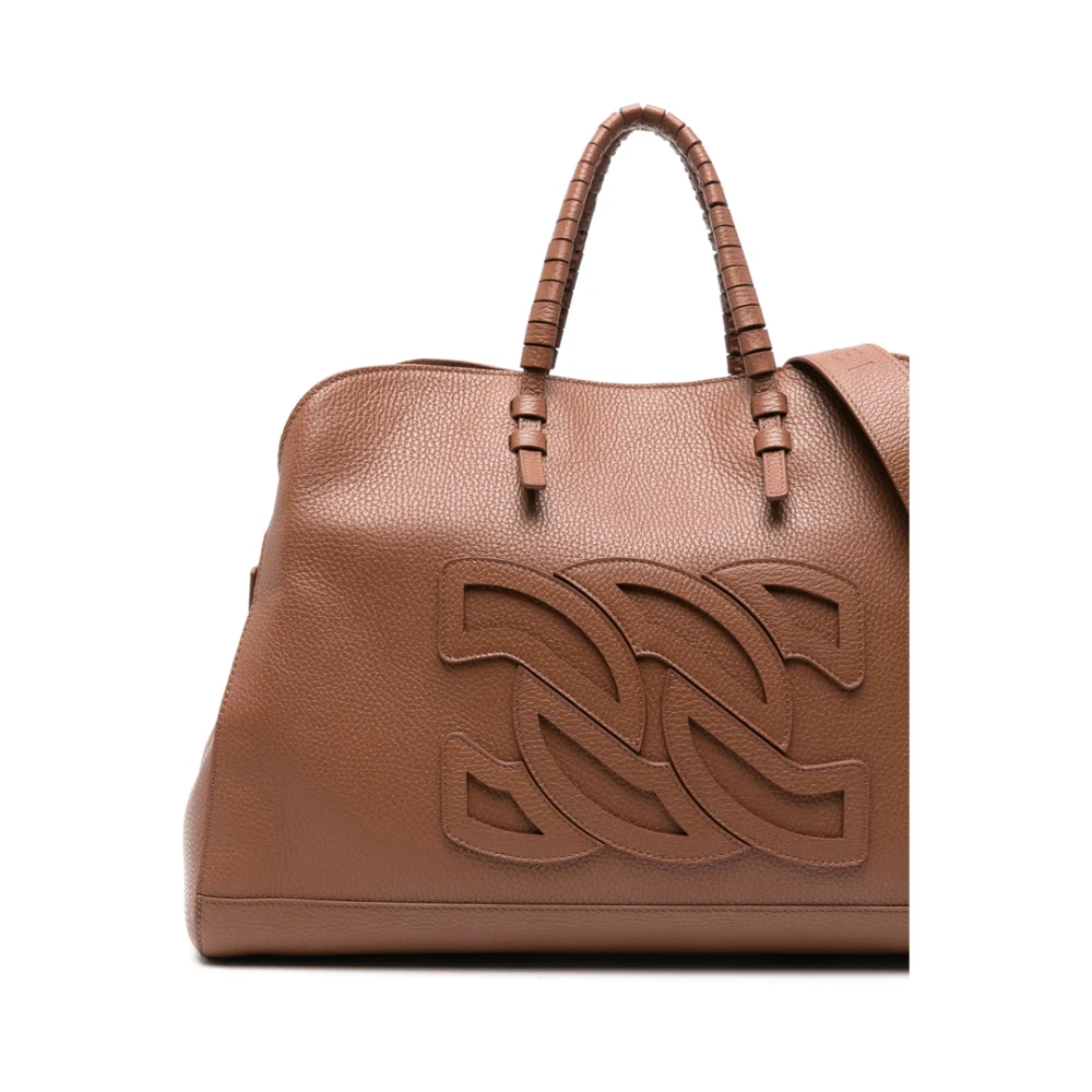 Casadei Bruine Kreeftklauw Handtas Brown Dames