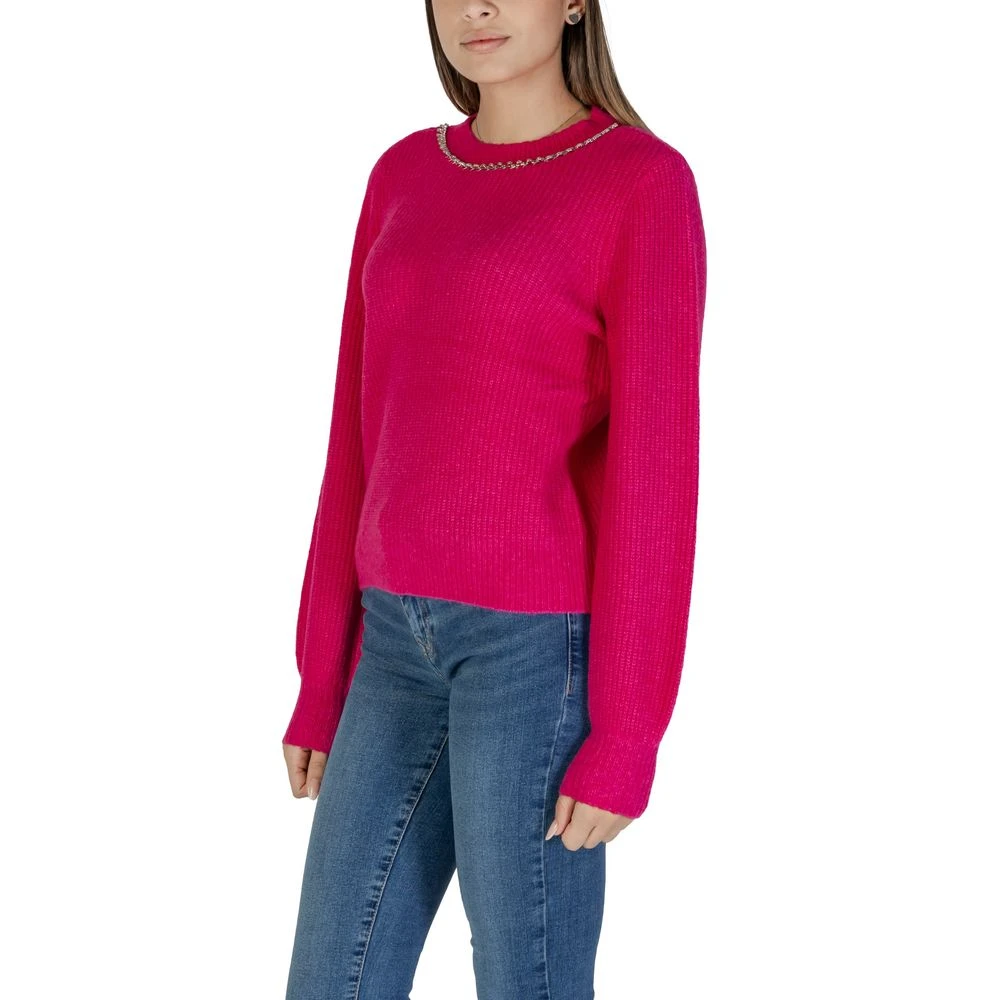 Only Rosa Gebreide Herfst Winter Collectie Pullover Pink Dames