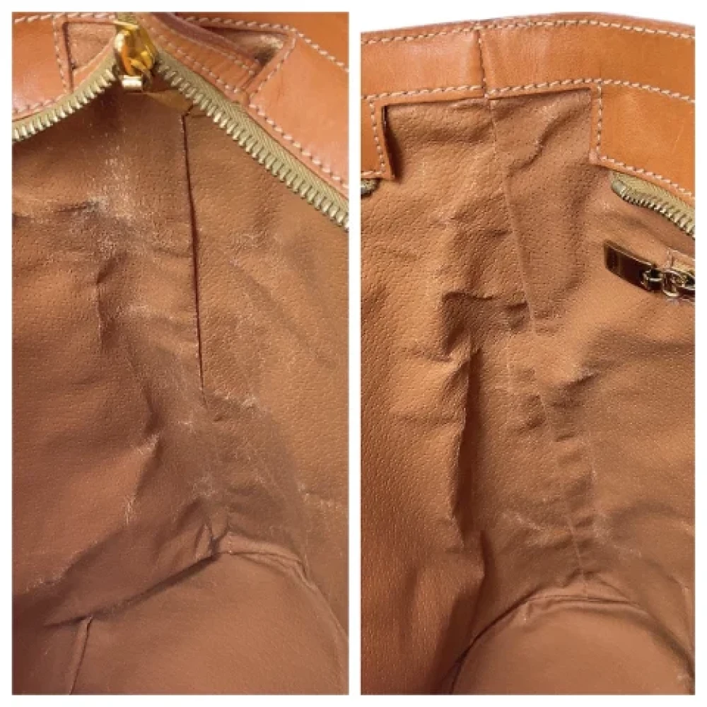 Celine Vintage Pre-owned Canvas shoulder-bags Brown Dames