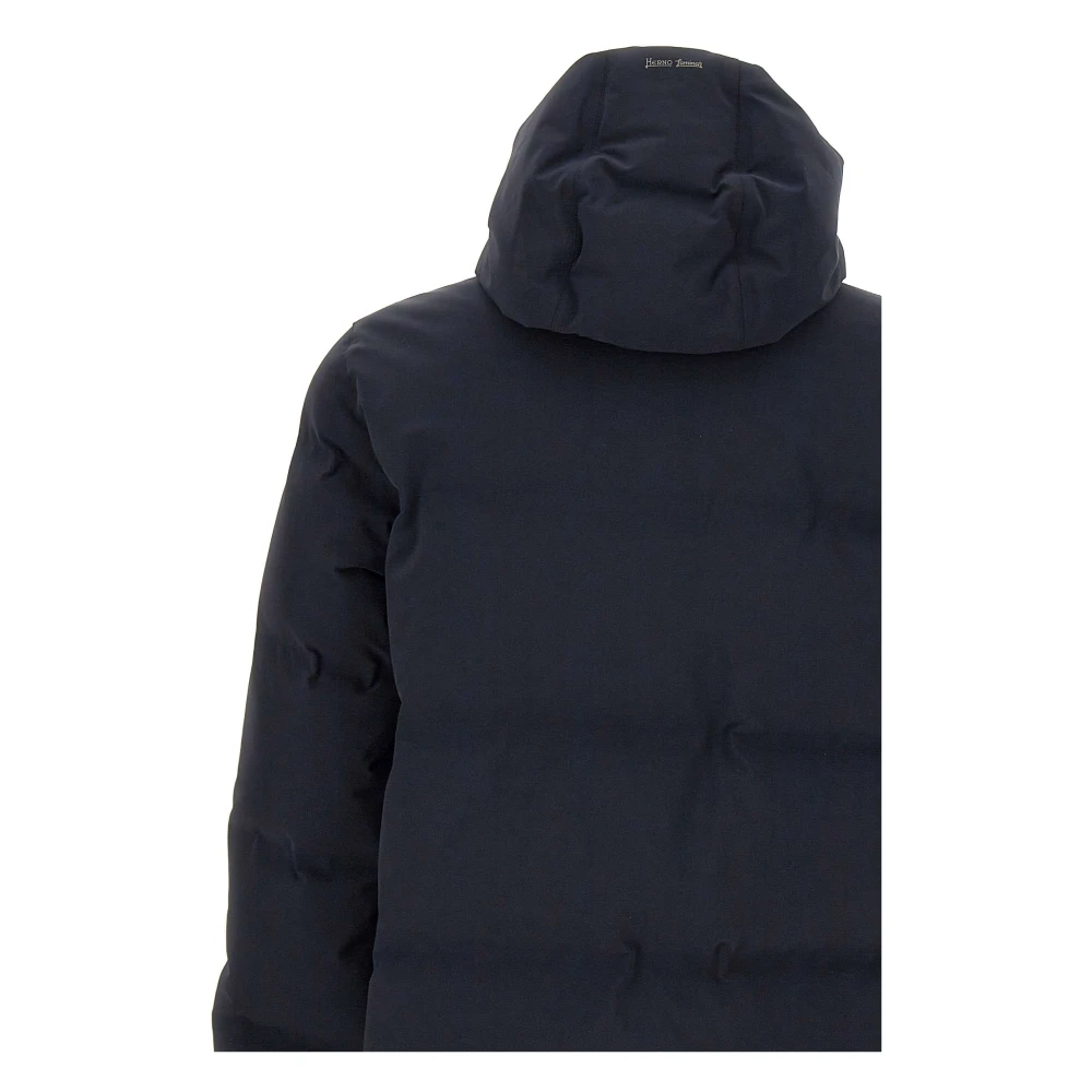 Herno Heren Zwarte Parka Jas Black Heren