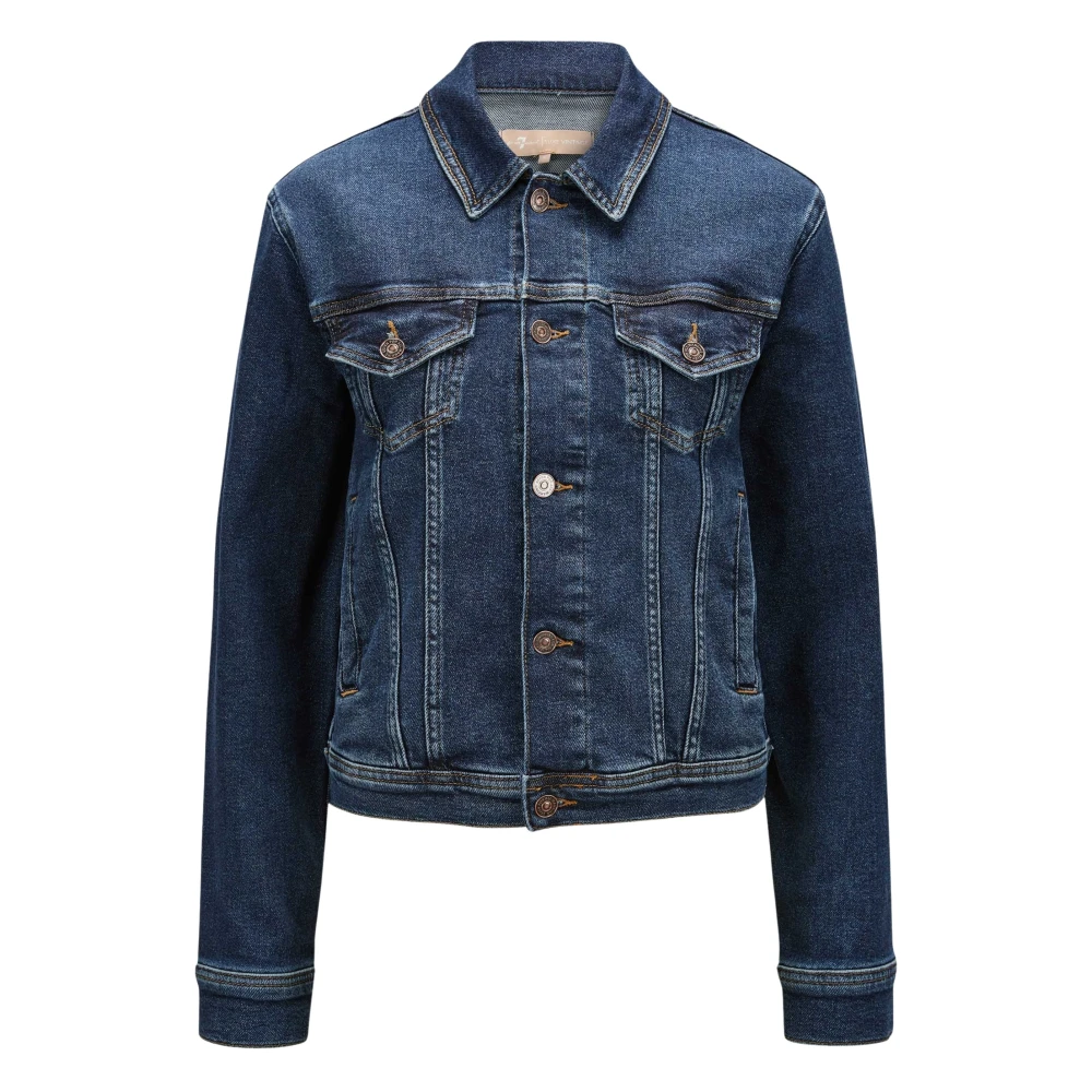 Jackets > Denim Jackets - - 7 For All Mankind - Modalova