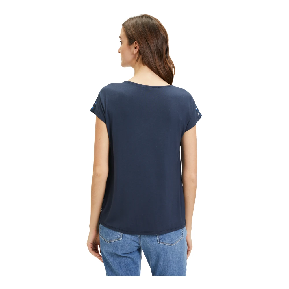 Betty & Co Polkadot Blouse Shirt Blue Dames