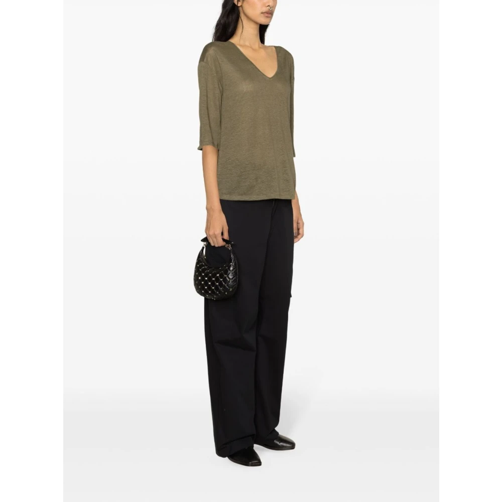 allude V-neck Knitwear Green Dames