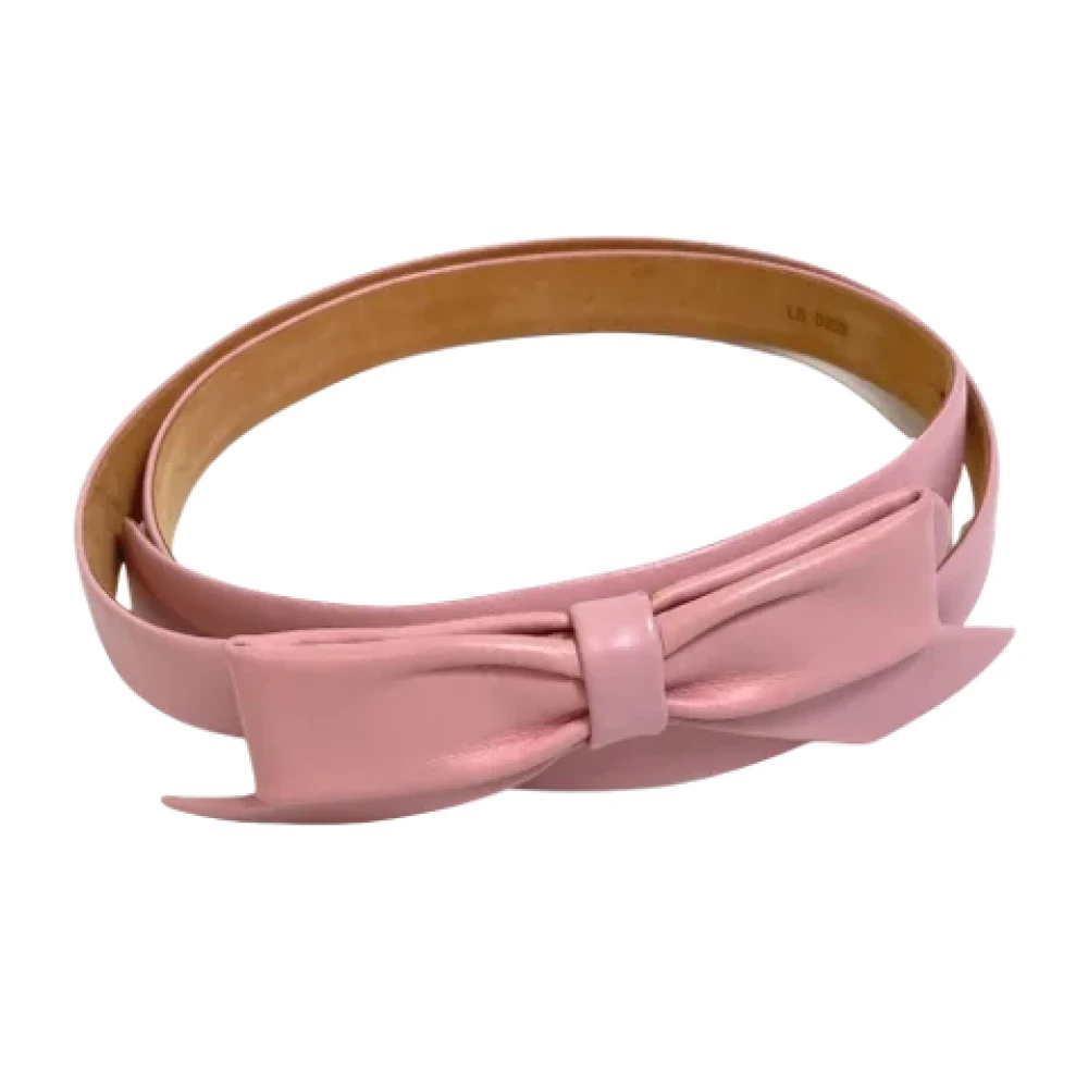 Louis Vuitton Vintage Pre-owned Leather belts Pink Dames