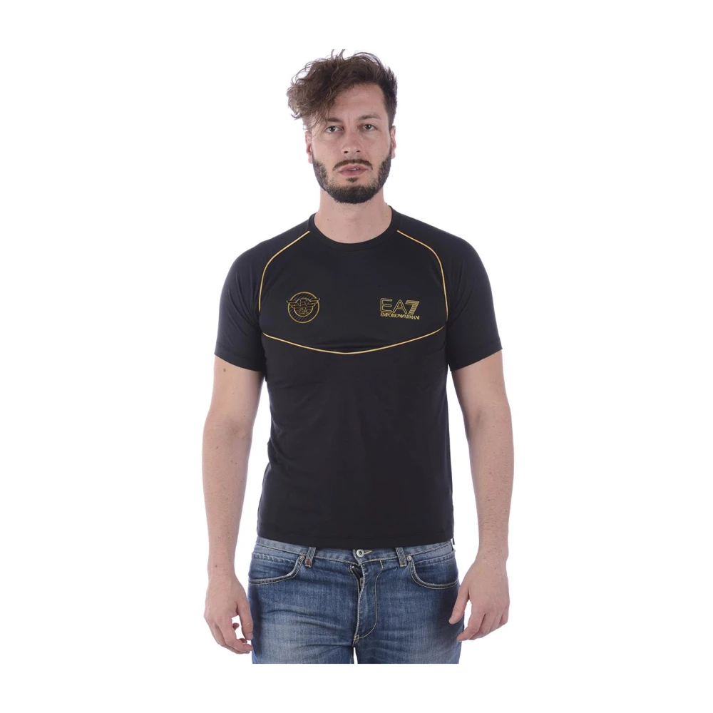 Emporio Armani EA7 Sweatshirt T-shirt Combo Black, Herr