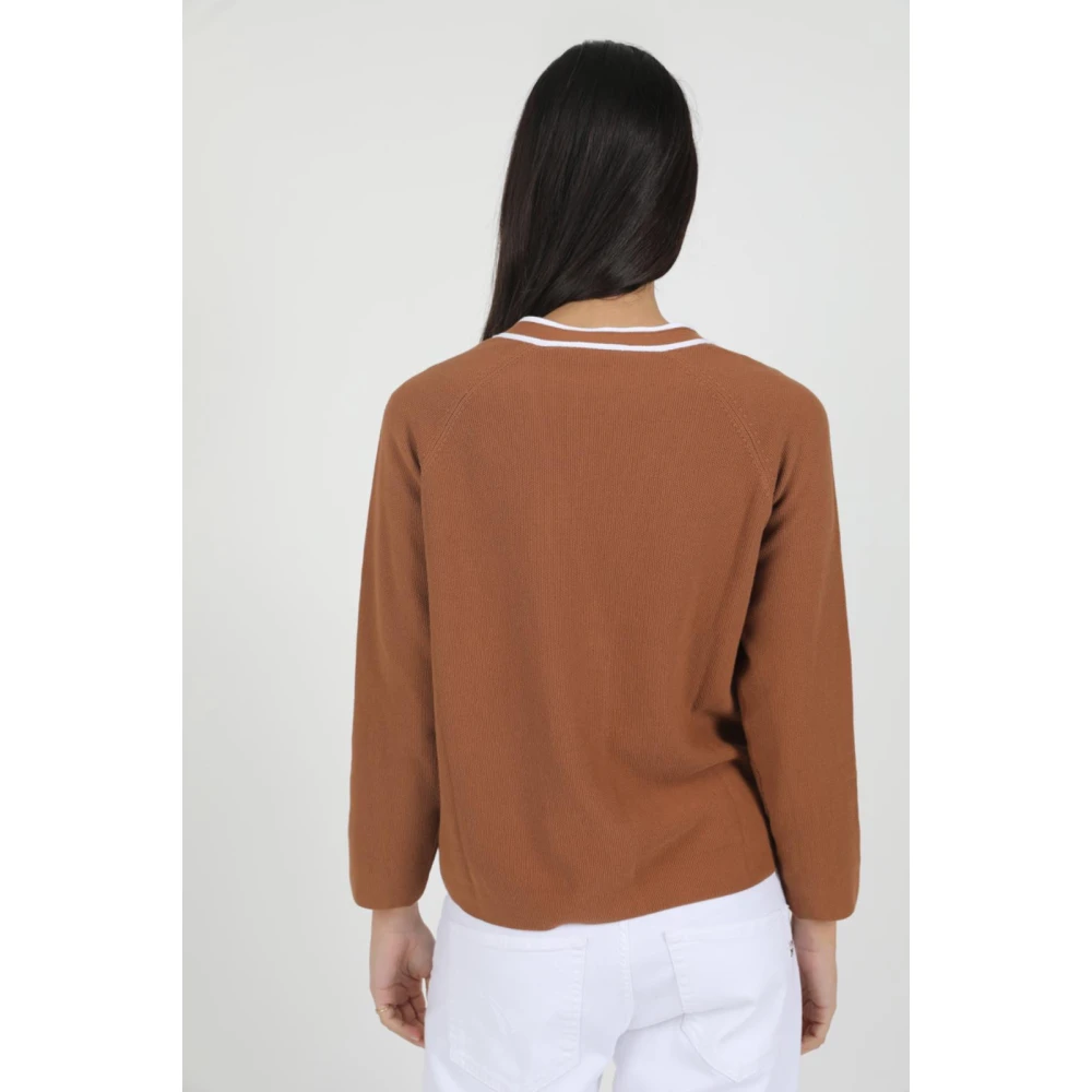 Gran Sasso Stijlvol Vest Brown Dames