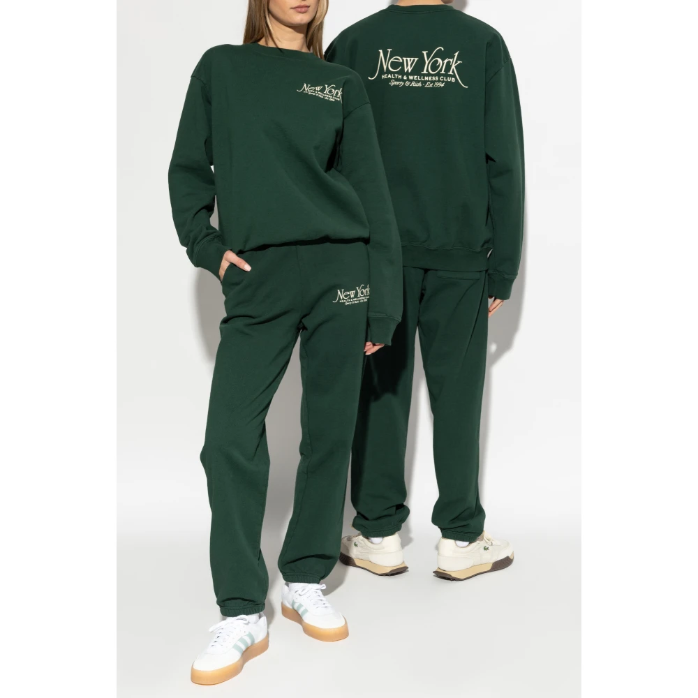 Sporty & Rich Sweatshirt uit de New York collectie Green Unisex