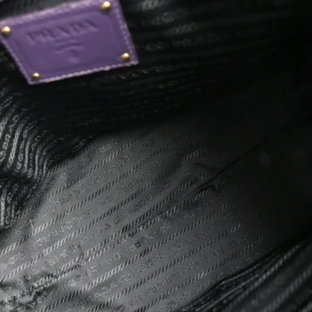 Prada Vintage Pre-owned Fabric prada-bags Purple Dames