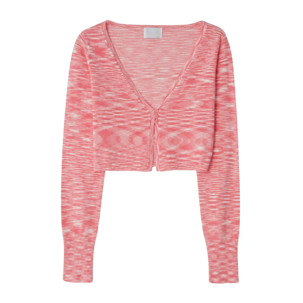 Cloeys Rosa Kort Cardigan Pink, Dam